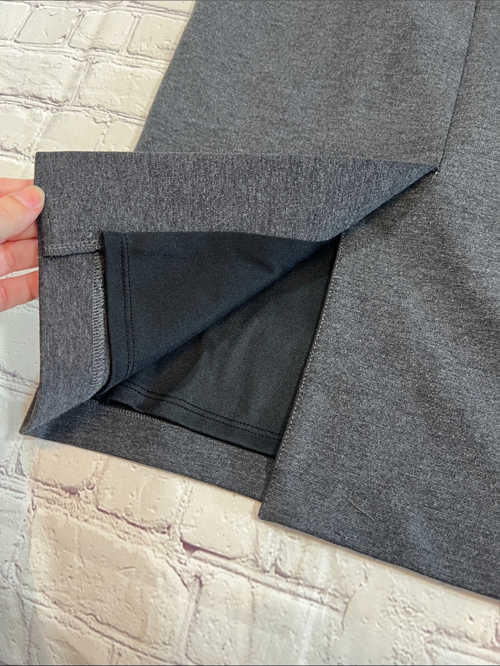 New York & Company Grey Stretch Pencil Skirt - Picture 5 of 5